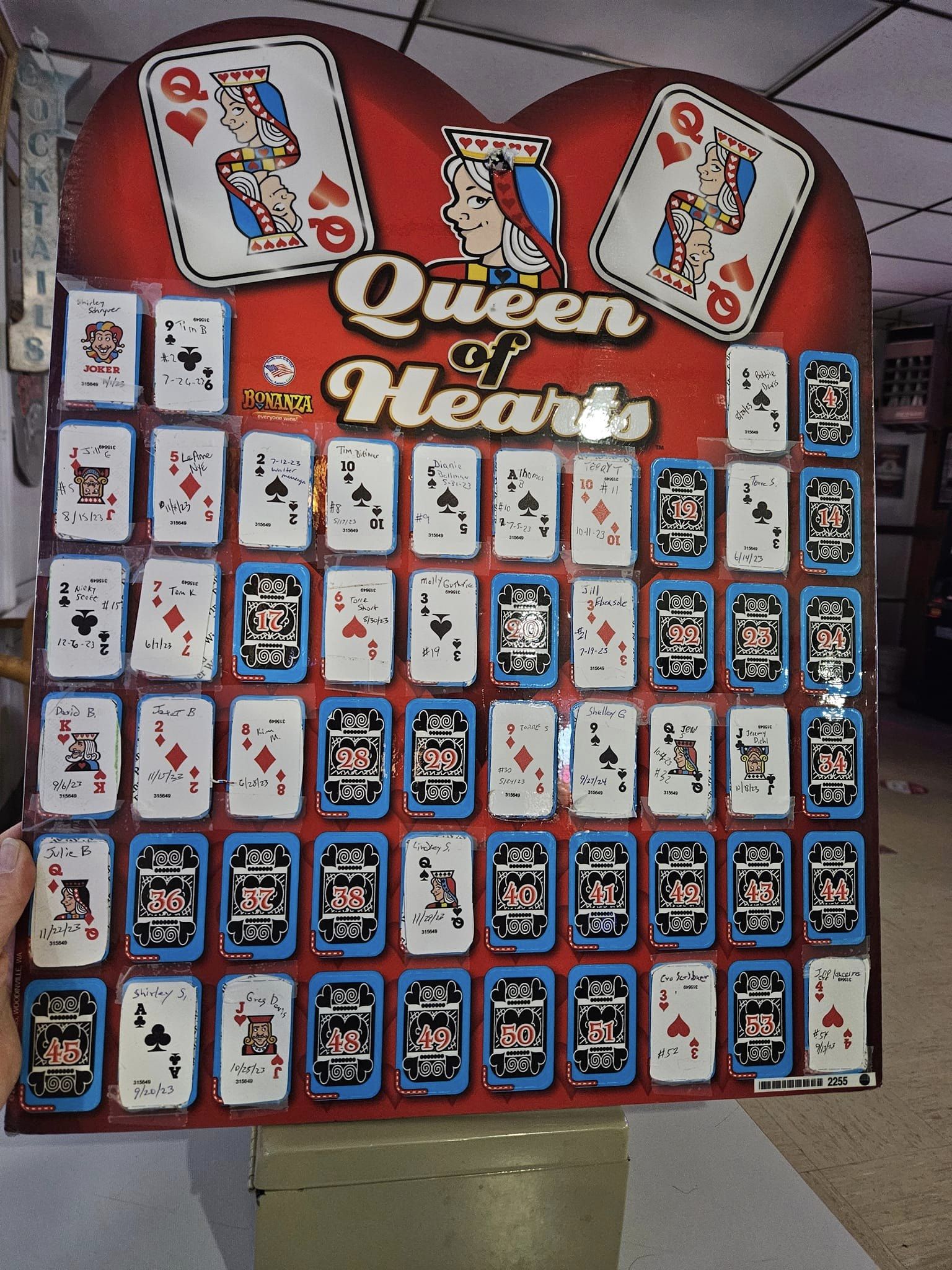 Queen Of Hearts Raffle Coleta Sportsmen's Club